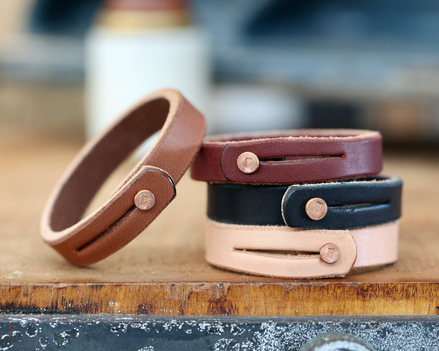 Bracelet with Copper Stud