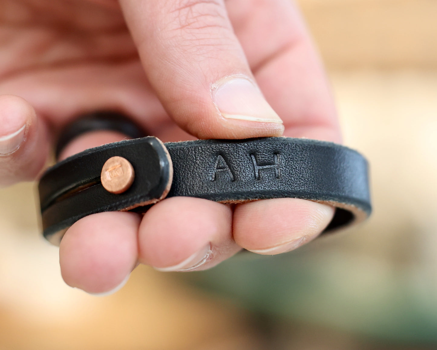 Bracelet with Copper Stud