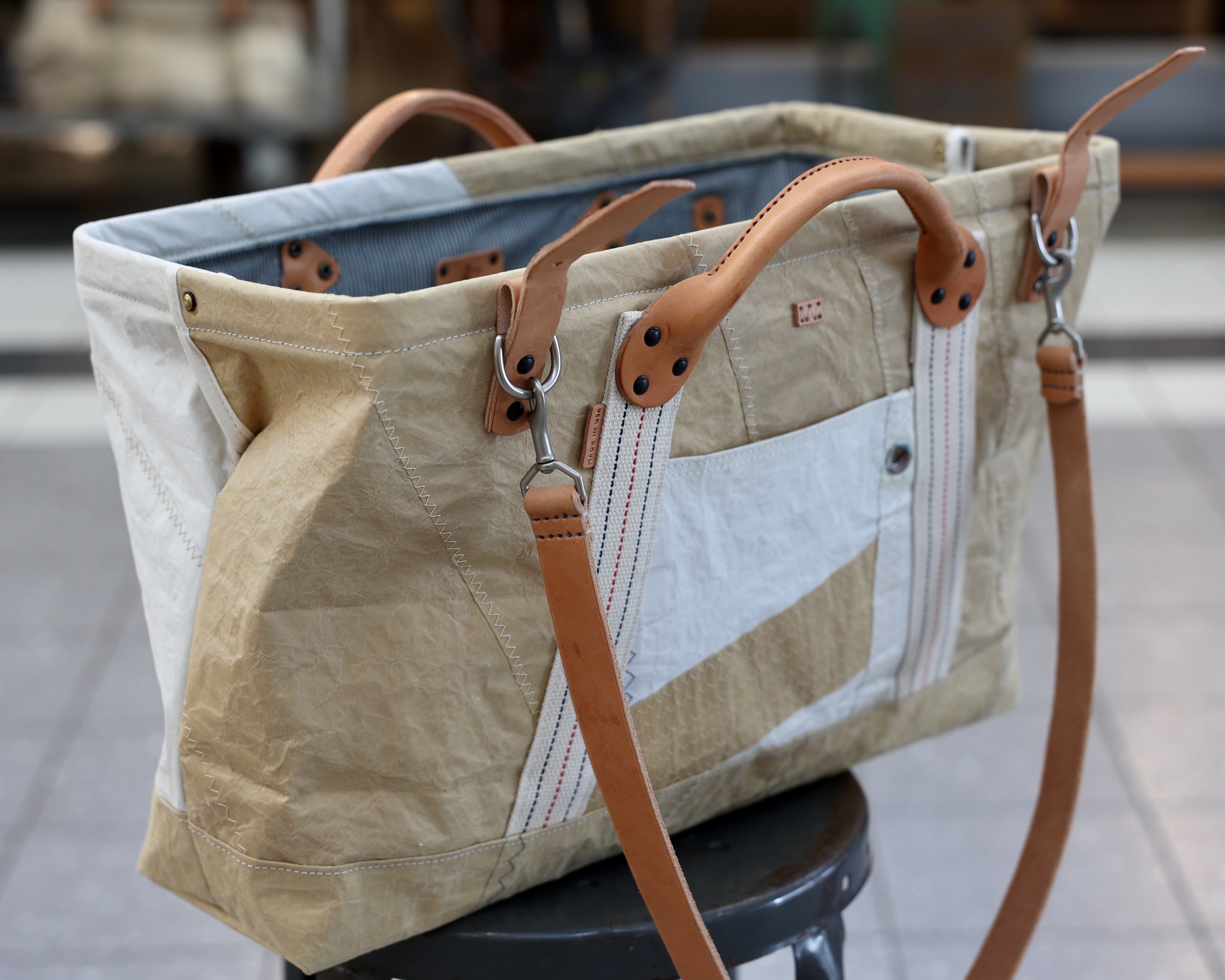 vintage leather tool tote bag for men – DMleather