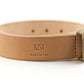 Natural Veg Tan Belt w/ Bronze Buckle