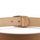 Natural Veg Tan Belt w/ Bronze Buckle