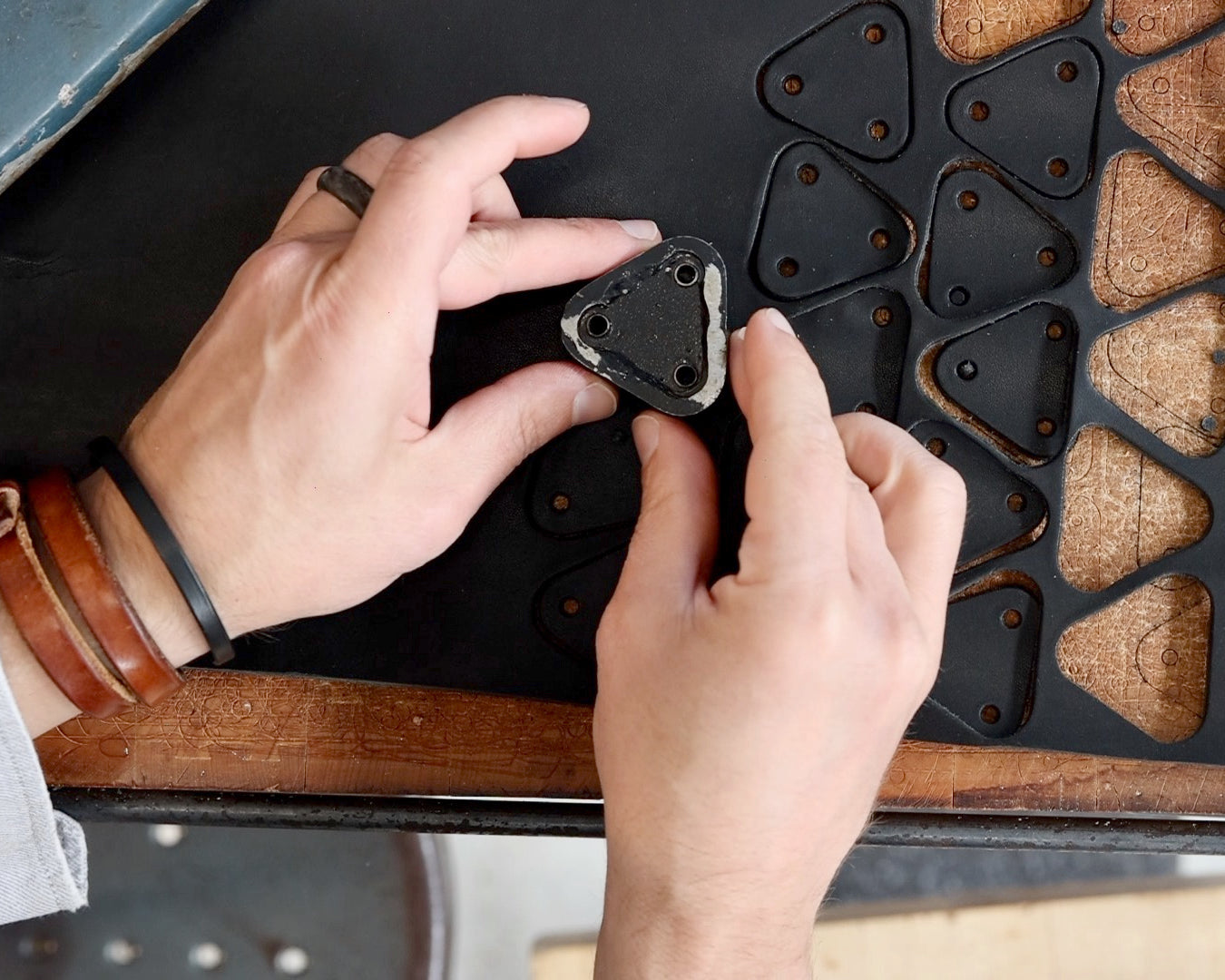 Making of the Blacked Out Tool Bag Purse