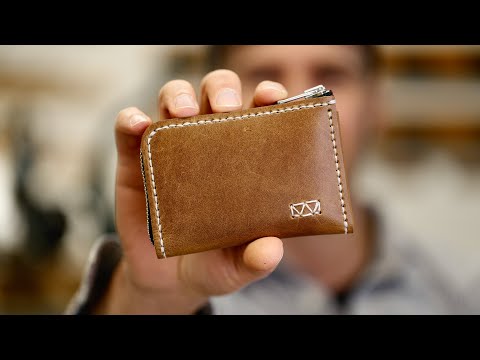 Personalized Top Grain Leather Wallet Hand Crafted Zippered 